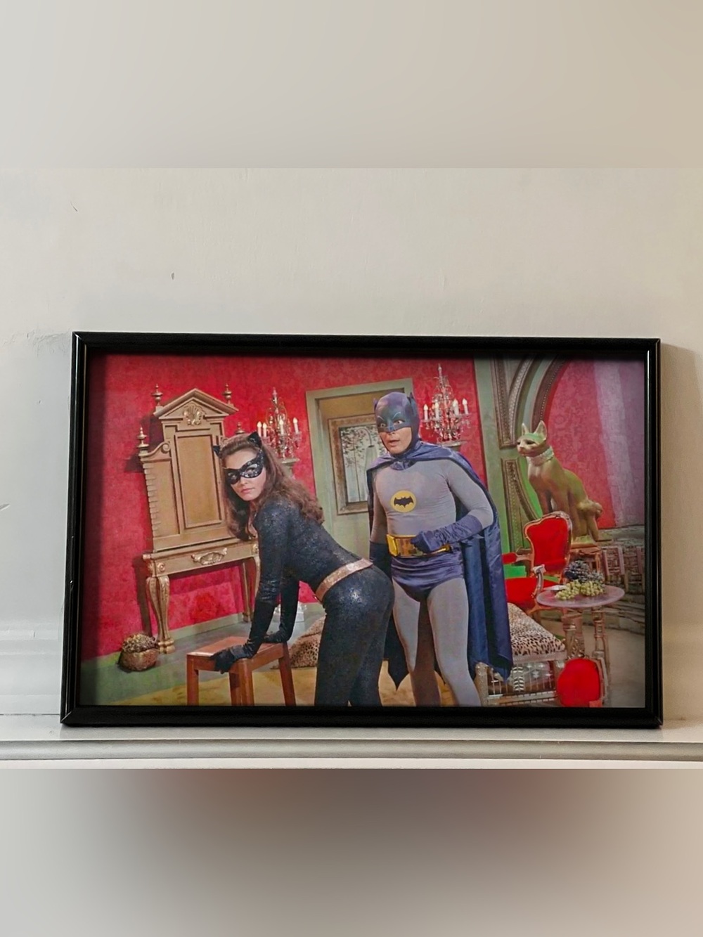 Batman Adam West Catwoman Julie Newmar Art Poster